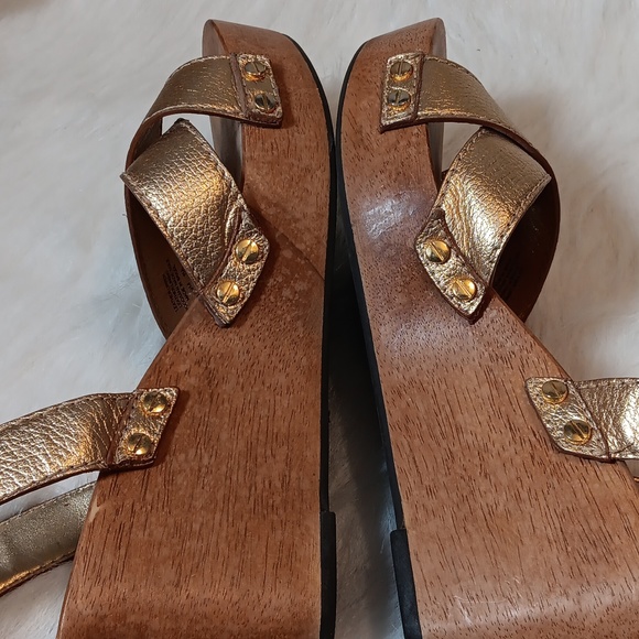 Tory Burch Ridley, Sandal with Wood Heel Size 9 - Picture 5 of 8